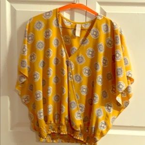 Allison Joy Mustard Blouse